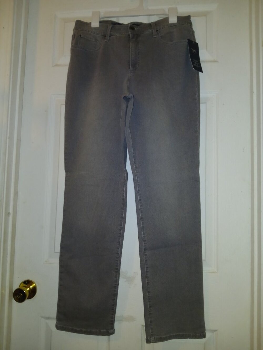 Charter Club Women’s Gray Straight-Leg Jeans